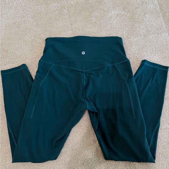 lululemon athletica Pants - lululemon size 6/8 Dark Green Leggings
